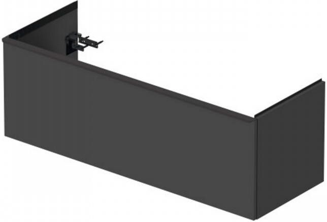 Duravit D Neo wastafelonderkast geschikt voor dubbele wastafel 128x46 2x44 cm grafiet mat