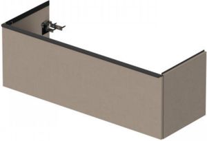 Duravit D Neo wastafelonderkast geschikt voor dubbele wastafel 128x46 2x44 cm linnen mat