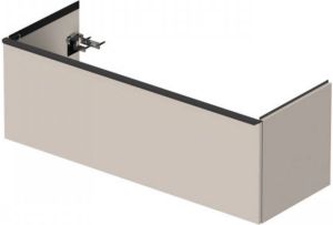 Duravit D Neo wastafelonderkast geschikt voor dubbele wastafel 128x46 2x44 cm taupe mat