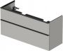 Duravit D-Neo wastafelonderkast voor dubbele wastafel met 2 lades 128 x 46 2 x 62 5 cm betongrijs mat - Thumbnail 1