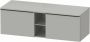 Duravit D-Neo wastafelonderkast geschikt voor wastafel links met 2 lades en 1 open schap 140 x 55 x 45 9 cm betongrijs mat - Thumbnail 1