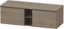 Duravit D-Neo wastafelonderkast geschikt voor wastafel links met 2 lades en 1 open schap 140 x 55 x 45 9 cm eiken terra mat - Thumbnail 1