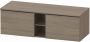 Duravit D-Neo wastafelonderkast geschikt voor wastafel rechts met 2 lades en 1 open schap 140 x 55 x 45 9 cm eiken terra mat - Thumbnail 1