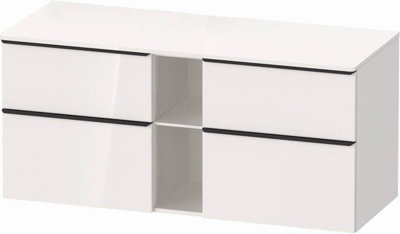 DURAVIT D-Neo wastafelonderbouw hangend 140x55x66 4cm kraangat links en rechts Wit hoogglans decor