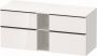 Duravit D-Neo wastafelonderkast geschikt voor wastafel rechts met 4 lades en 1 open schap 140 x 66 4 x 55 cm wit hoogglans - Thumbnail 1