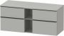 Duravit D-Neo wastafelonderkast geschikt voor wastafel rechts met 4 lades en 1 open schap 140 x 66 4 x 55 cm betongrijs mat - Thumbnail 1