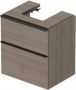 Duravit D-Neo wastafelonderkast 58.4x62.5x44.2cm 2 lades Eiken (terra) Mat de437103535 - Thumbnail 1