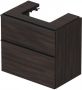 Duravit D-Neo wastafelonderkast 68.4x62.5x44.2cm 1 lade Kastanje (donker) Mat de437205353 - Thumbnail 1