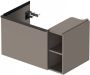 Duravit D-Neo wastafelonderkast met lade en zijdelings rekelement rechts 78 4 x 45 2 x 44 cm basalt mat - Thumbnail 1