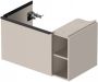 Duravit D-Neo wastafelonderkast met lade en zijdelings rekelement rechts 78 4 x 45 2 x 44 cm taupe mat - Thumbnail 1