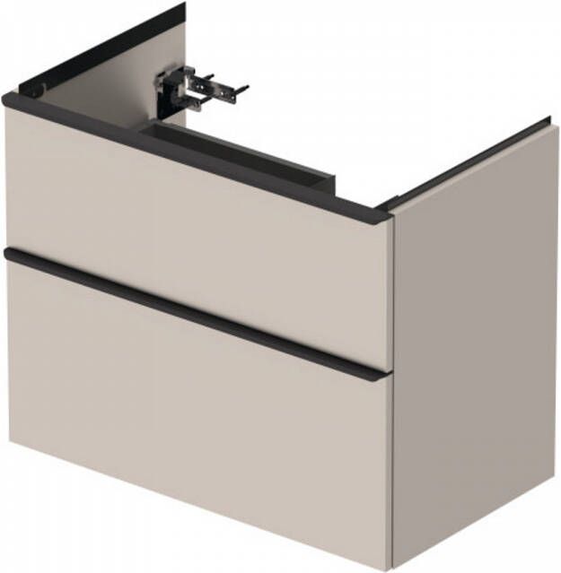 Duravit D-Neo wastafelonderkast voor wasbak rechts met 2 lades 78 4 x 45 2 x 62 5 cm taupe mat