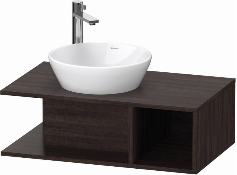 Duravit Badmeubel D-Neo Wand 80x48x26 cm Rechts Mat Kastanje (Donker)