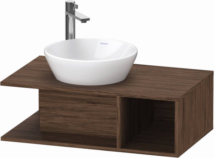 Duravit Badmeubel D-Neo Wand 80x48x26 cm Rechts Mat Noten (Donker)