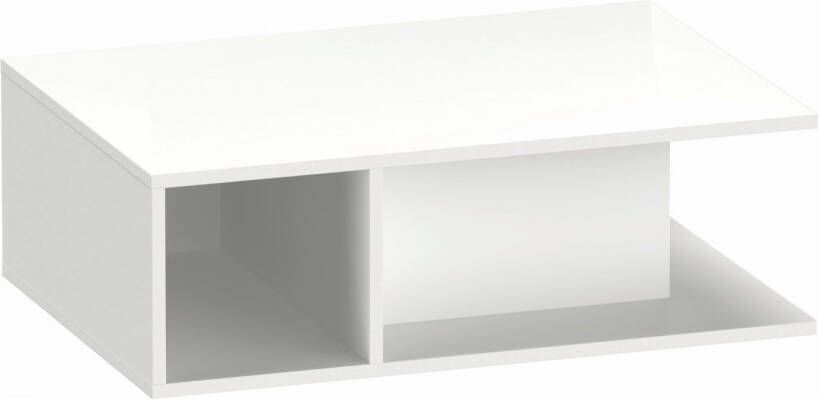 DURAVIT D-Neo wastafelonderbouw hangend 80x55x26cm kraangat rechts Wit mat decor