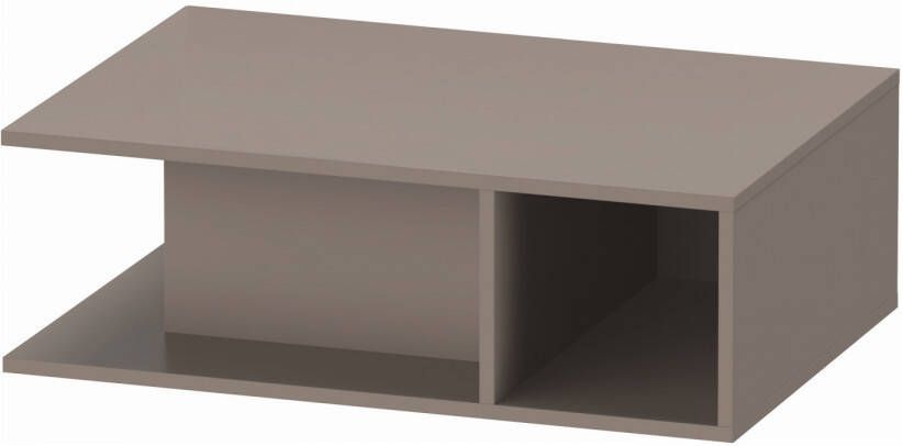 Duravit D-Neo wastafelonderbouwkast met open vak rechts 80 x 26 x 55 cm basalt mat