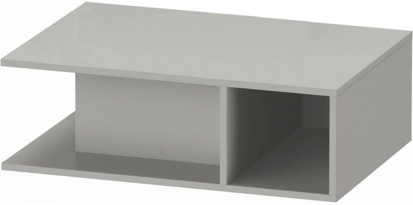 DURAVIT D-Neo wastafelonderkast hangend 80x55x26cm kraangat links Concrete Grey Matt decor