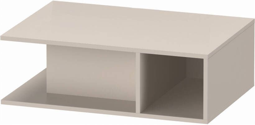 Duravit D-Neo wastafelonderbouwkast met open vak rechts 80 x 26 x 55 cm taupe mat