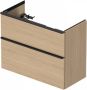 Duravit D-Neo compacte wastafelonderkast met 2 lades 81 x 37 2 x 62 5 cm natuur eiken mat - Thumbnail 1