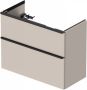 Duravit D-Neo compacte wastafelonderkast met 2 lades 81 x 37 2 x 62 5 cm taupe mat - Thumbnail 1