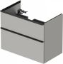 Duravit D-Neo wastafelonderkast voor wastafel links met 2 lades 81 x 46 2 x 62 5 cm betongrijs mat - Thumbnail 1