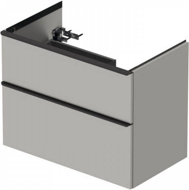 Duravit D-Neo wastafelonderkast voor wastafel rechts met 2 lades 81 x 46 2 x 62 5 cm betongrijs mat