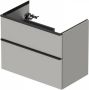Duravit D-Neo wastafelonderkast voor wastafel rechts met 2 lades 81 x 46 2 x 62 5 cm betongrijs mat - Thumbnail 1