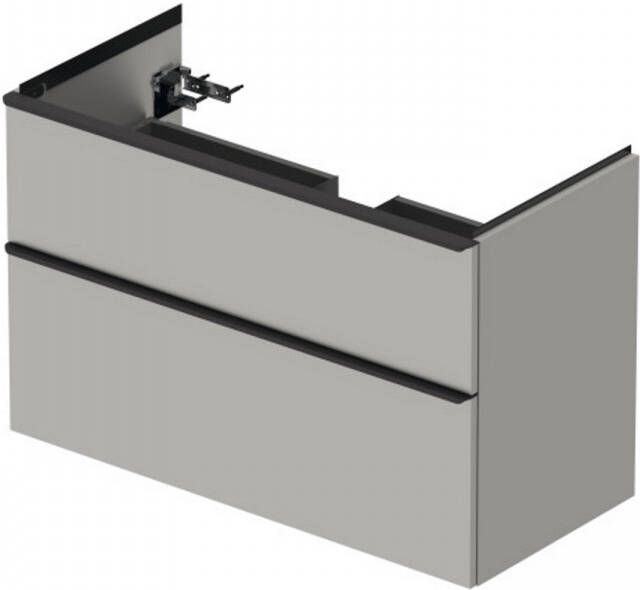 DURAVIT D-Neo wastafelonderbouw hangend 98 4x45 2x62 5cm 2 lades Concrete Grey Matt decor
