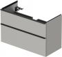 DURAVIT D-Neo wastafelonderbouw hangend 98 4x45 2x62 5cm 2 lades Concrete Grey Matt decor - Thumbnail 1