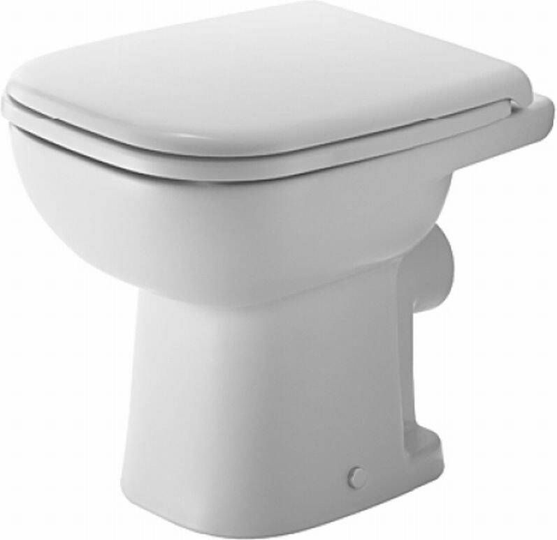 Duravit D-Code staand diepspoel verkort toilet 38 5 x 35 x 48 cm wit
