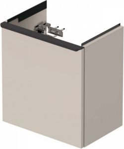 Duravit D-Neo wastafelonderkast 41x44x27.4cm Linksdraaiend 1 deur Taupe Mat de4259l9191