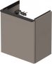 Duravit D-Neo wastafelonderkast 41x44x27.4cm Rechtsdraaiend 1 deur Basalt Mat de4259r4343 - Thumbnail 1