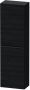 Duravit D-Neo halfhoge kast 40x24x132cm Linksdraaiend zwart eiken Mat de1318l1616 - Thumbnail 1