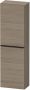 Duravit Hoge Kast D-Neo Kolomkast Wand 132 cm Linksdraaiend Mat Terra Eiken - Thumbnail 1