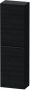 Duravit D-Neo halfhoge kast 40x24x132cm Rechtsdraaiend zwart eiken Mat de1318r1616 - Thumbnail 1