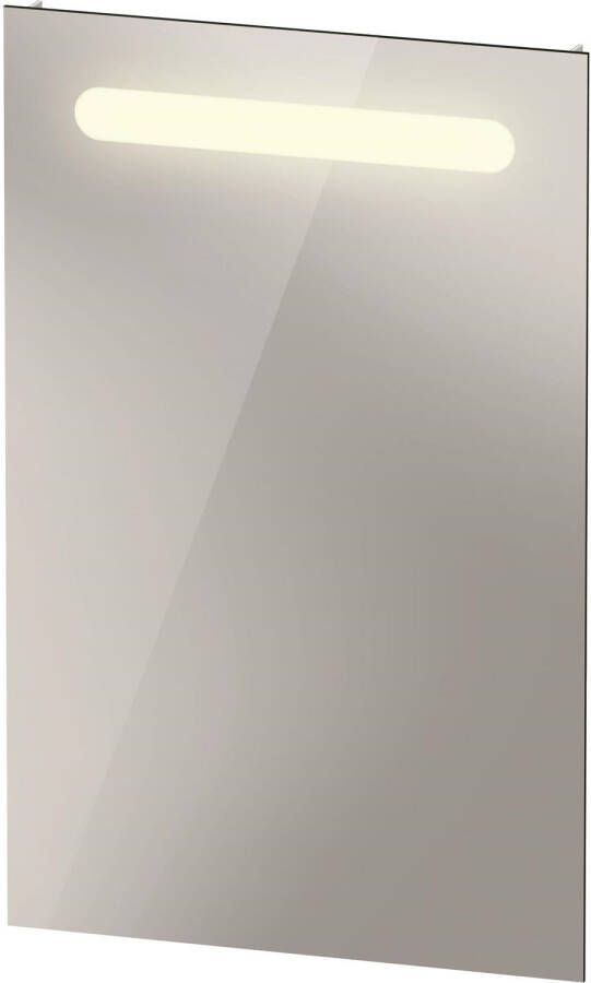 Duravit Spiegel No.1 Met Horizontale LED Verlichting 45x3.5x70cm Mat Wit