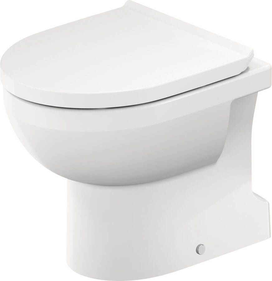 Duravit No.1 staand toilet diepspoel rimless en Hygieneglaze afvoer verticaal 40 x 37 x 56 cm hoogglans wit