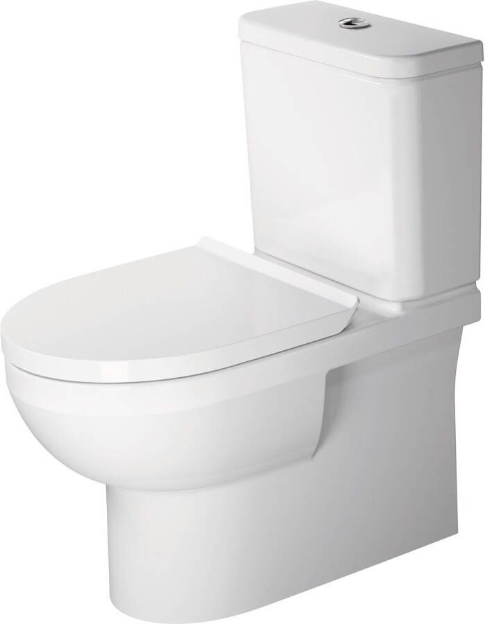 Duravit No.1 staand toilet voor toiletcombinatie diepspoel rimless en Hygieneglaze 42 x 36 5 x 65 cm hoogglans wit