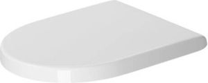 Duravit Starck 3 WC-zitting 37x43.1x4.3cm softclose & quickrelease Kunststof wit Glanzend 0063890000