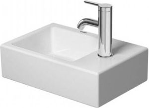 DURAVIT Vero Air fontein 380x250mm met kraangat rechts met bevestiging in kleur wit