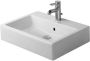 Duravit Vero wastafel onderzijde geslepen 60x47cm met kraangat en overloop met wondergliss wit 04546000271 - Thumbnail 1