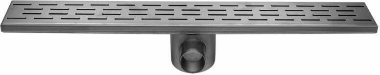 EASYDRAIN Easy Drain Fixt RVS douchegoot LxB= 600x98mm rechthoekig met RVS rooster schuifeind horizontaal 50mm met sifon
