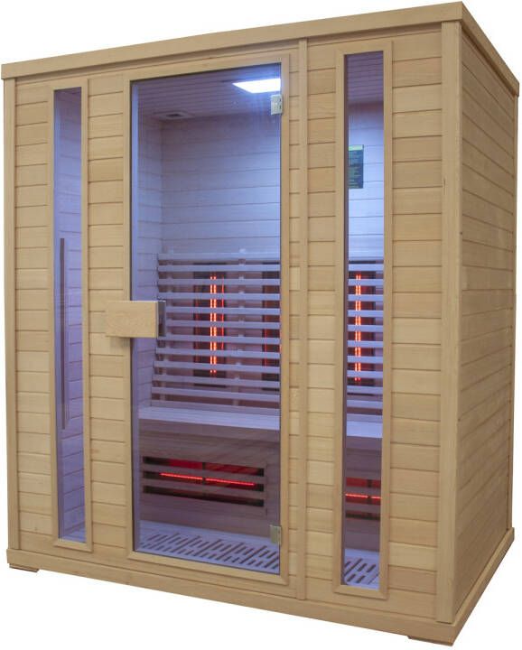 Elite Wellness Infraroodsauna Premiumline Canada 180x120x200 cm Hemlock Hout