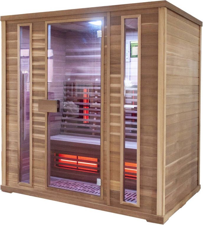 Elite Wellness Infraroodsauna Premiumline Canada 180x120x200 cm Red Cedar Hout