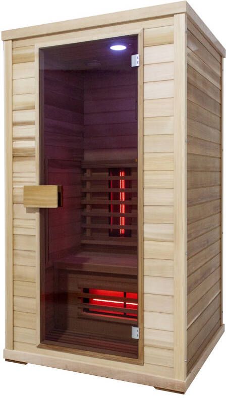 Elite Wellness Infraroodsauna Premiumline Finland 110x100x200 cm Red Cedar Hout