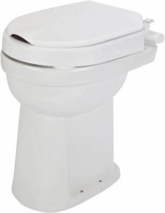 Etac Toiletverhoger Hi-Loo Vastgemonteerd met Deksel 10 cm Wit (draagvermogen tot 150 kg)