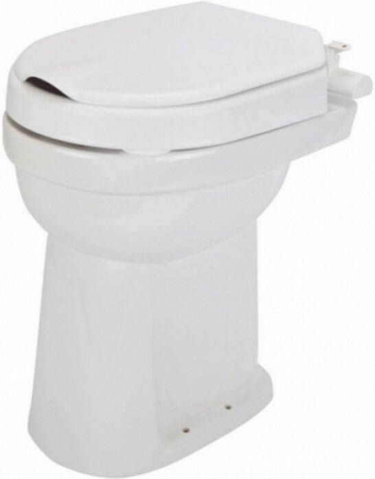 Etac Toiletverhoger Hi-Loo Vastgemonteerd met Deksel 6 cm Wit (draagvermogen tot 150 kg)