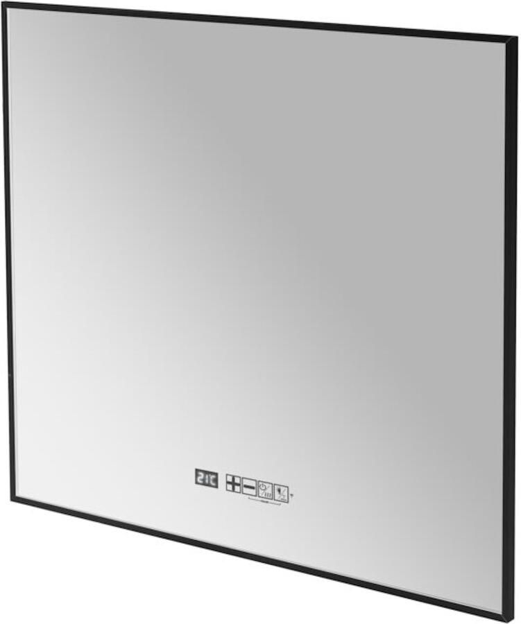Eurom Sani Mirror LED WiFi 400 Watt 80x70 cm Zwart
