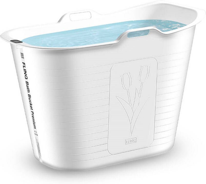 FlinQ Zitbad Bath Bucket Premium Wit 93x52 cm