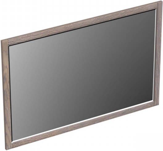 Forzalaqua Gela 2.0 spiegel 120x80cm Rechthoek zonder verlichting met frame Massief Eiken Silver Grey 8071610