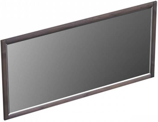 Forzalaqua Gela 2.0 spiegel 160x80cm Rechthoek zonder verlichting met frame Massief Eiken Charcoal 8072190